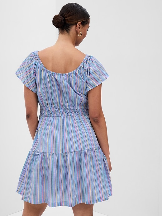 Flutter Sleeve Tiered Mini Dress | Gap
