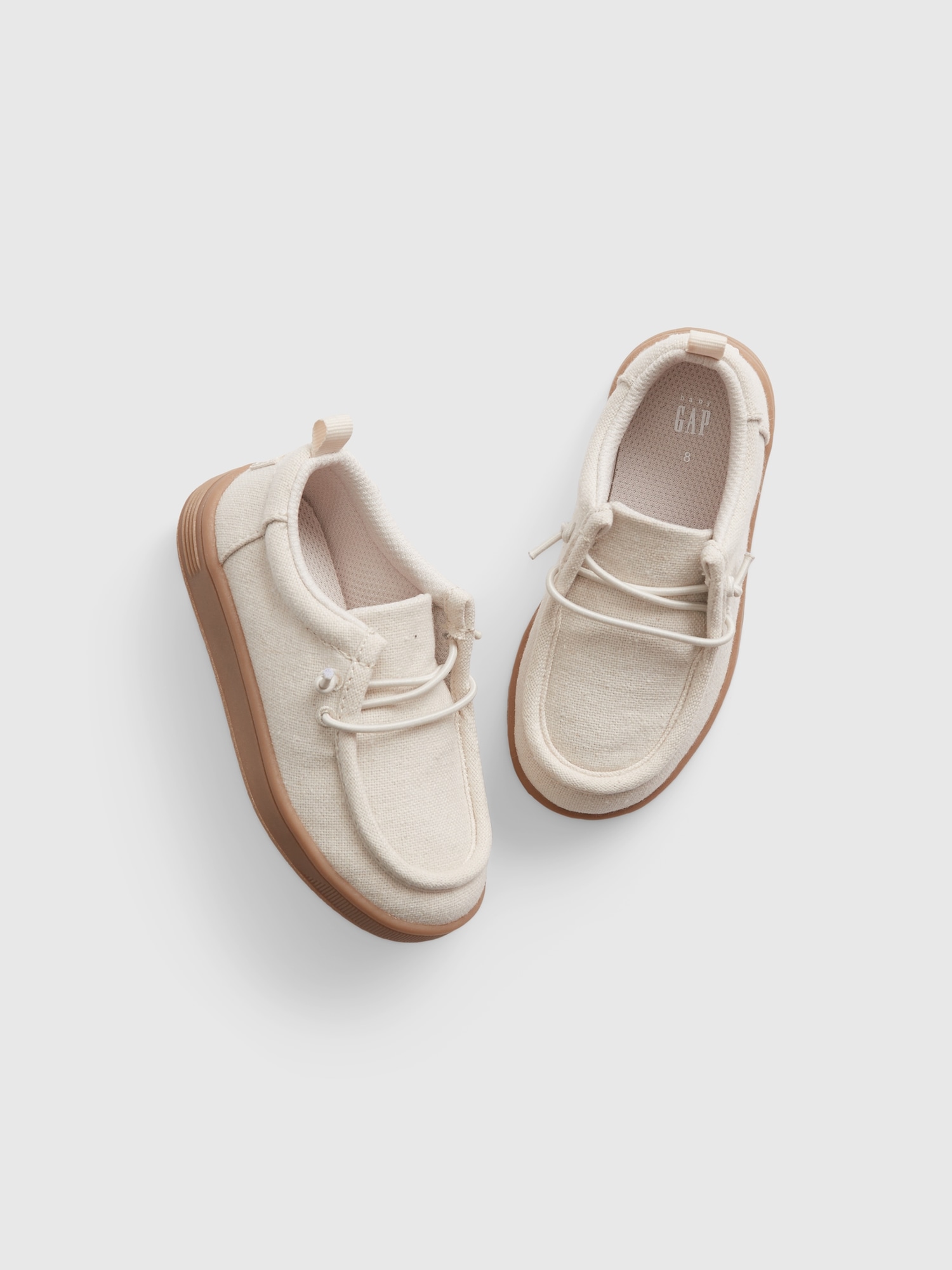 Gap Babies' Toddler Moccasin Sneakers In Khaki