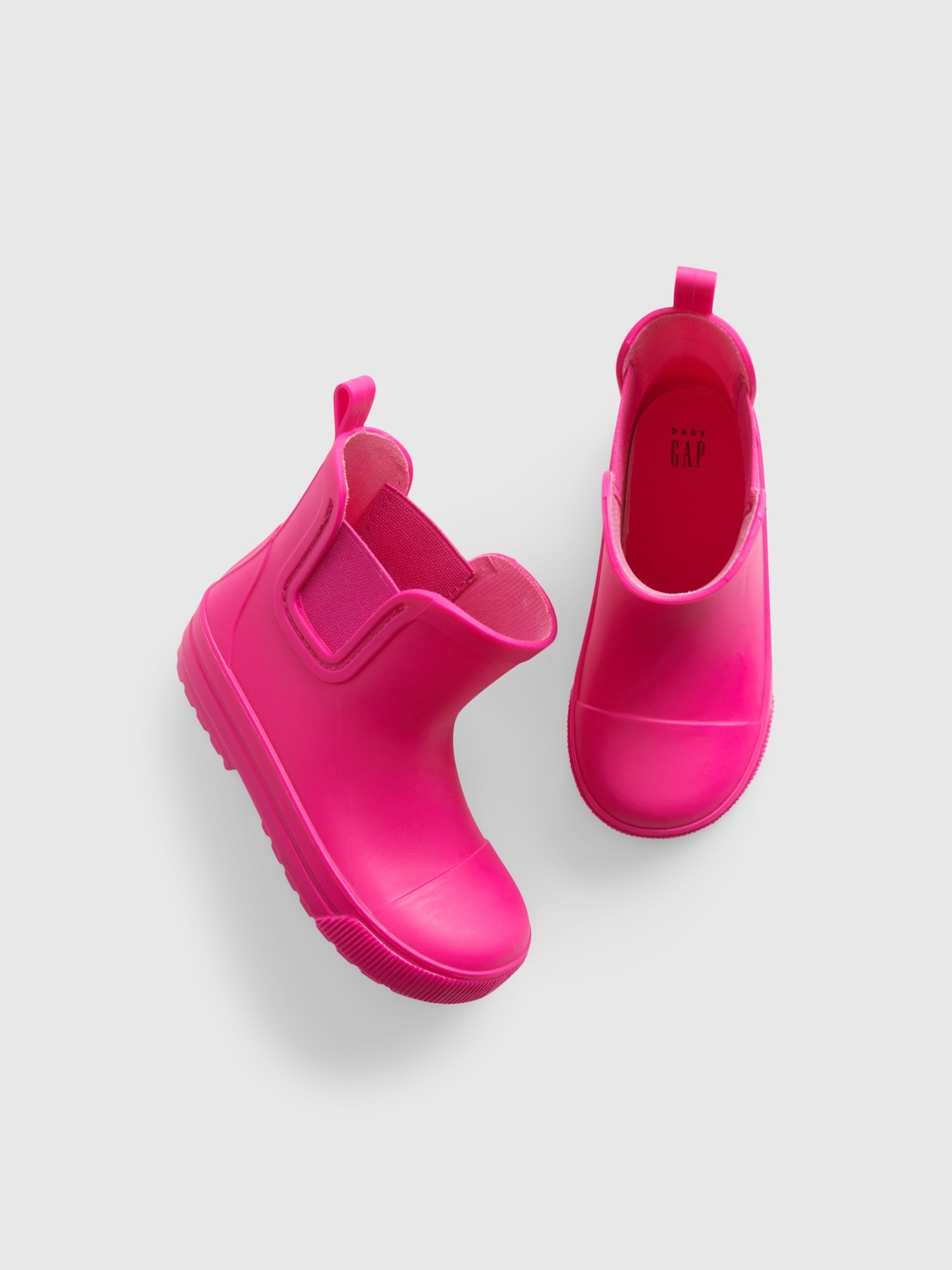 Gap Toddler Neon Rain Boot pink. 1