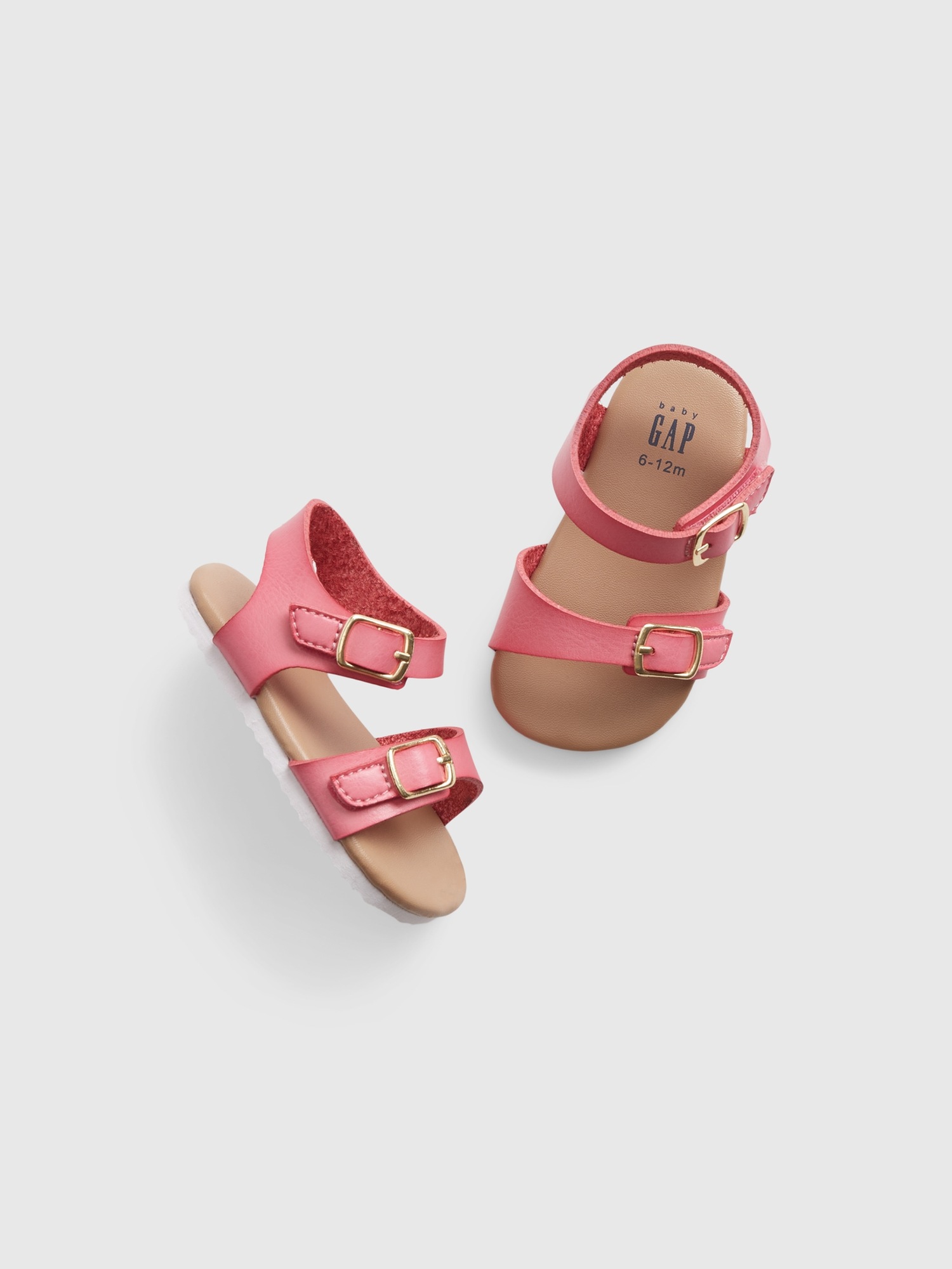 Gap Baby Buckle Sandals In Shocking Pink
