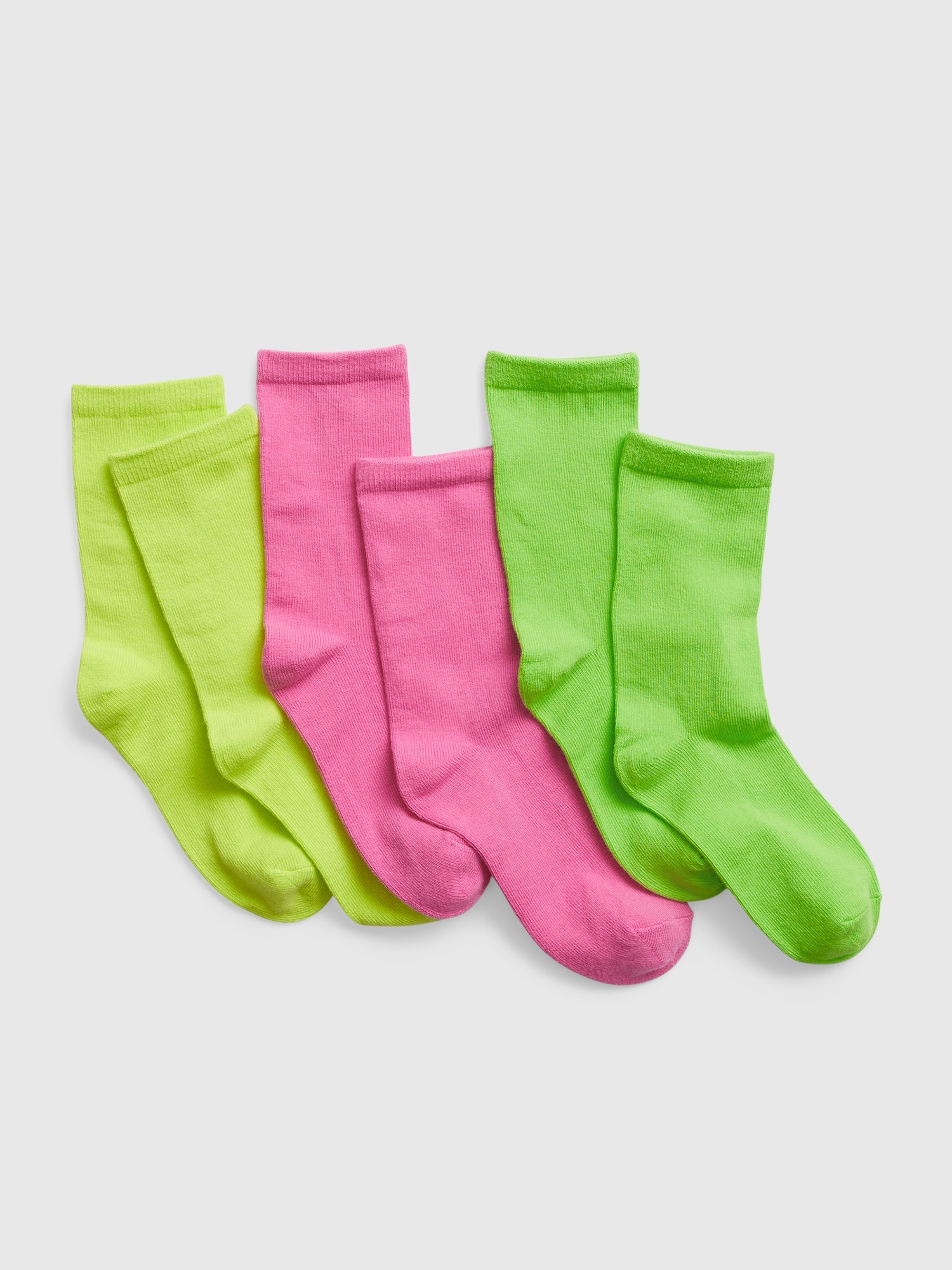 Gap Kids Neon Crew Socks (3-Pack) multi. 1