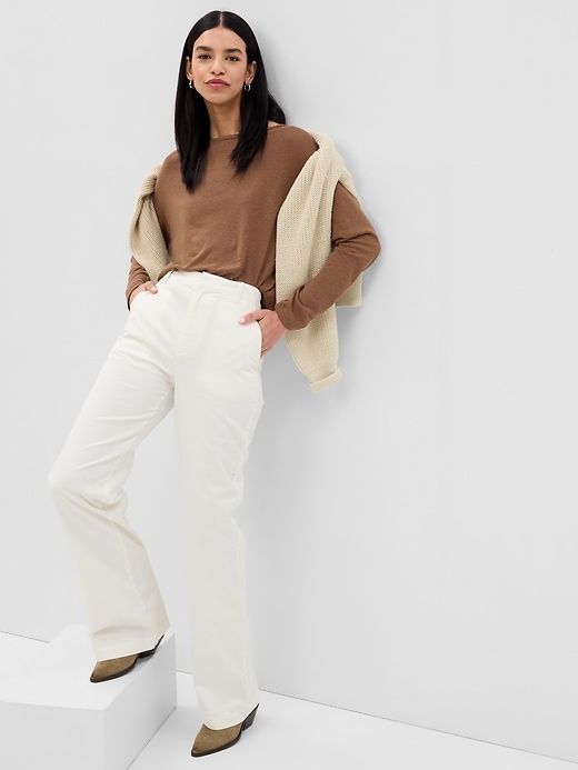 Image number 1 showing, Linen Blend T-Shirt