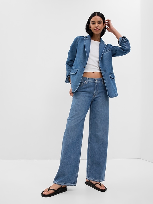 Low Rise Stride Wide-Leg Jeans | Gap