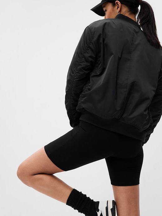 2 of 8 showing, with the color true black of product Bike Shorts