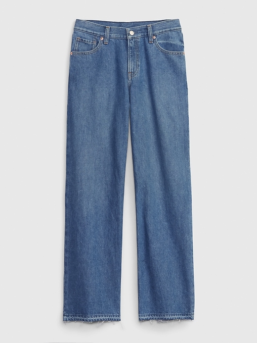 Image number 6 showing, Low Rise Stride Wide-Leg Jeans