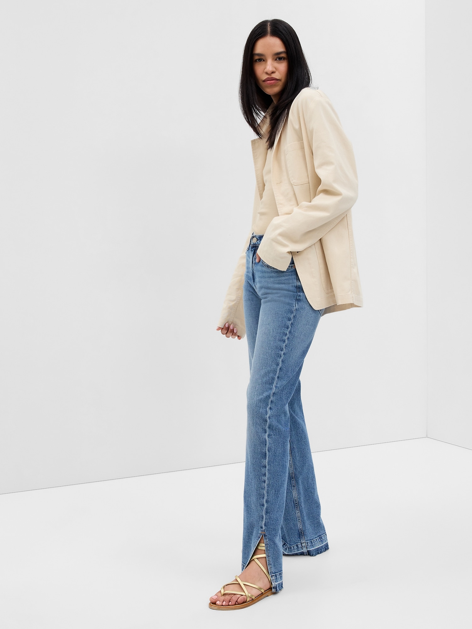 Mid Rise Organic Cotton '90s Loose Jeans with Washwell | Gap