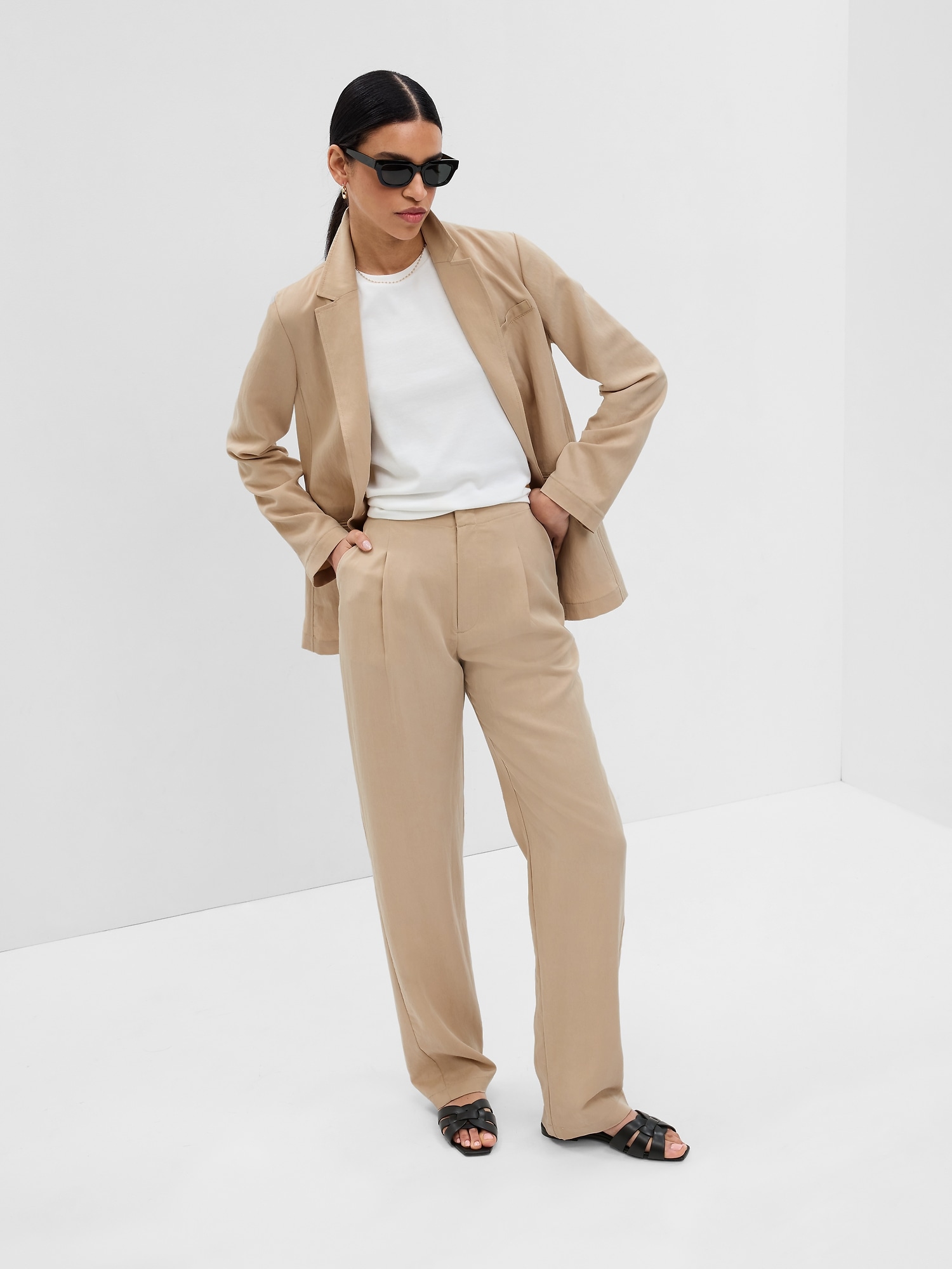 Gap High Rise SoftSuit Trousers