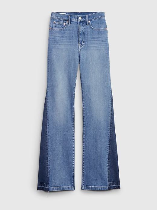 High Rise Patched '70s Flare Jeans | Gap