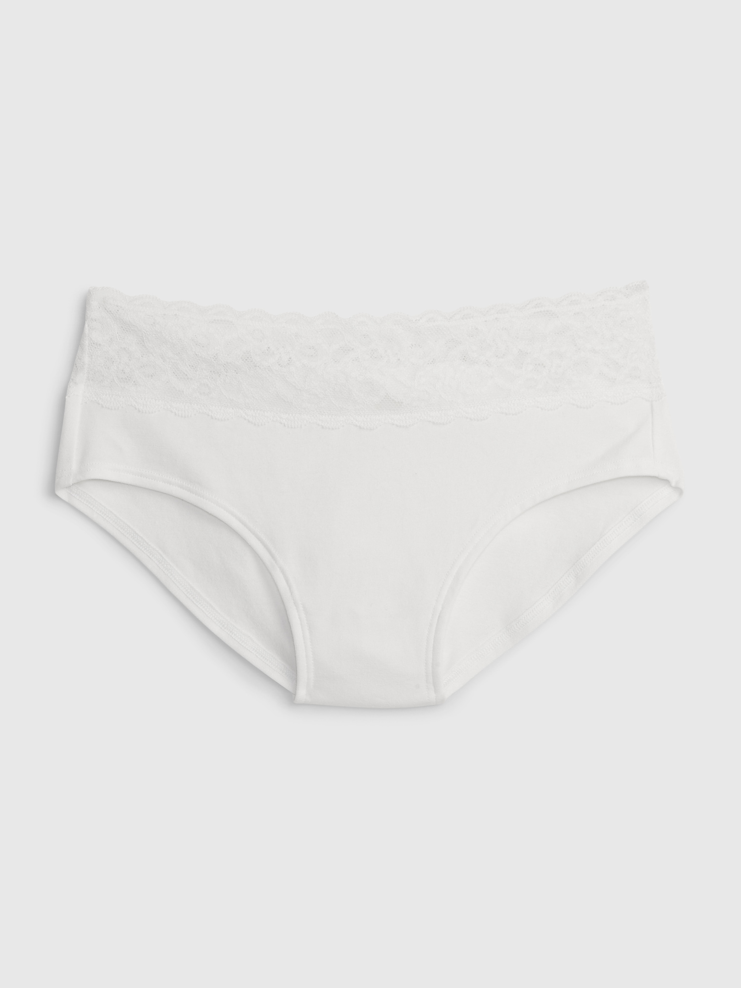 Gap Lace-Trim Hipster white. 1
