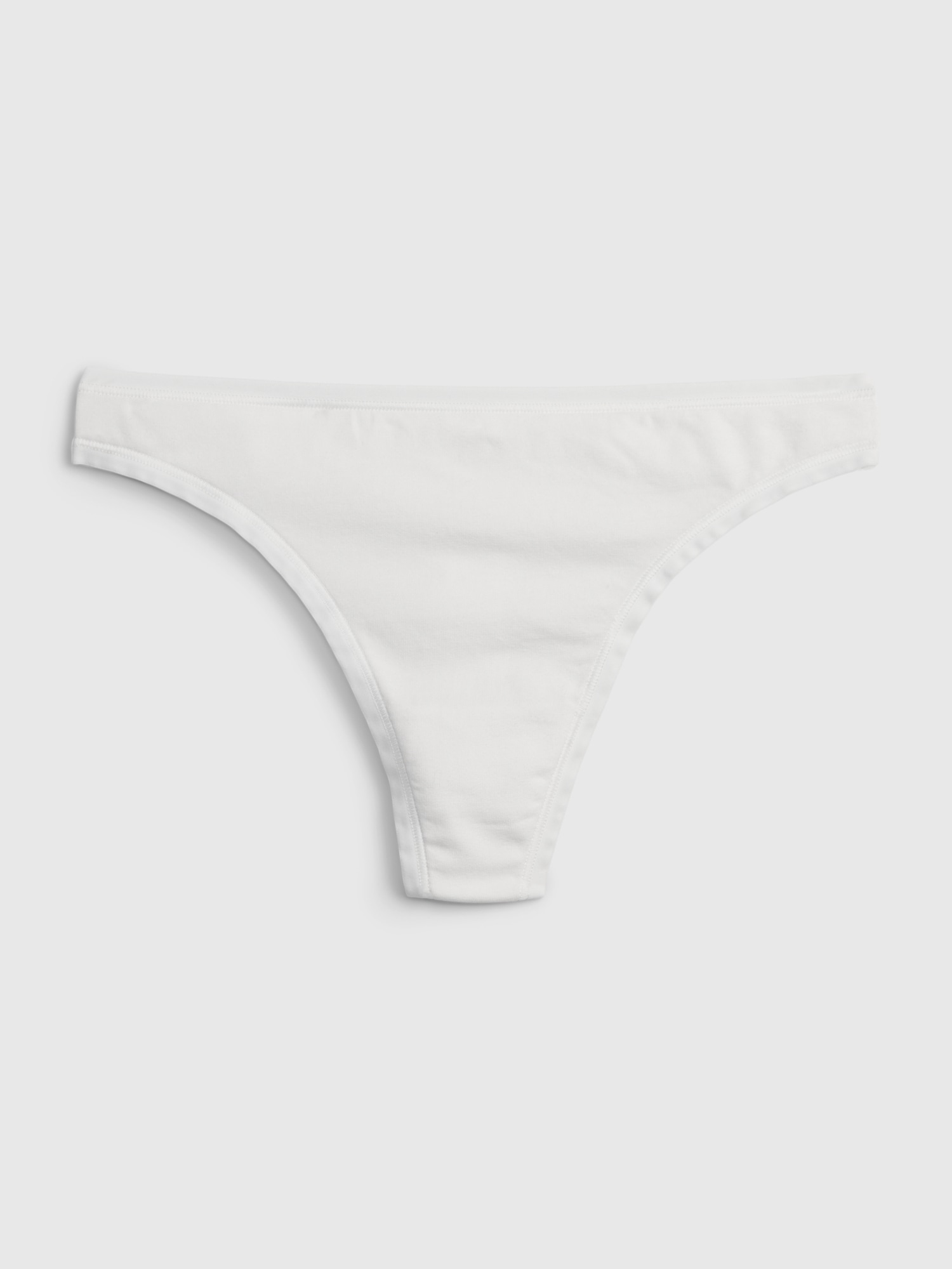 Gap Organic Stretch Cotton Thong In White