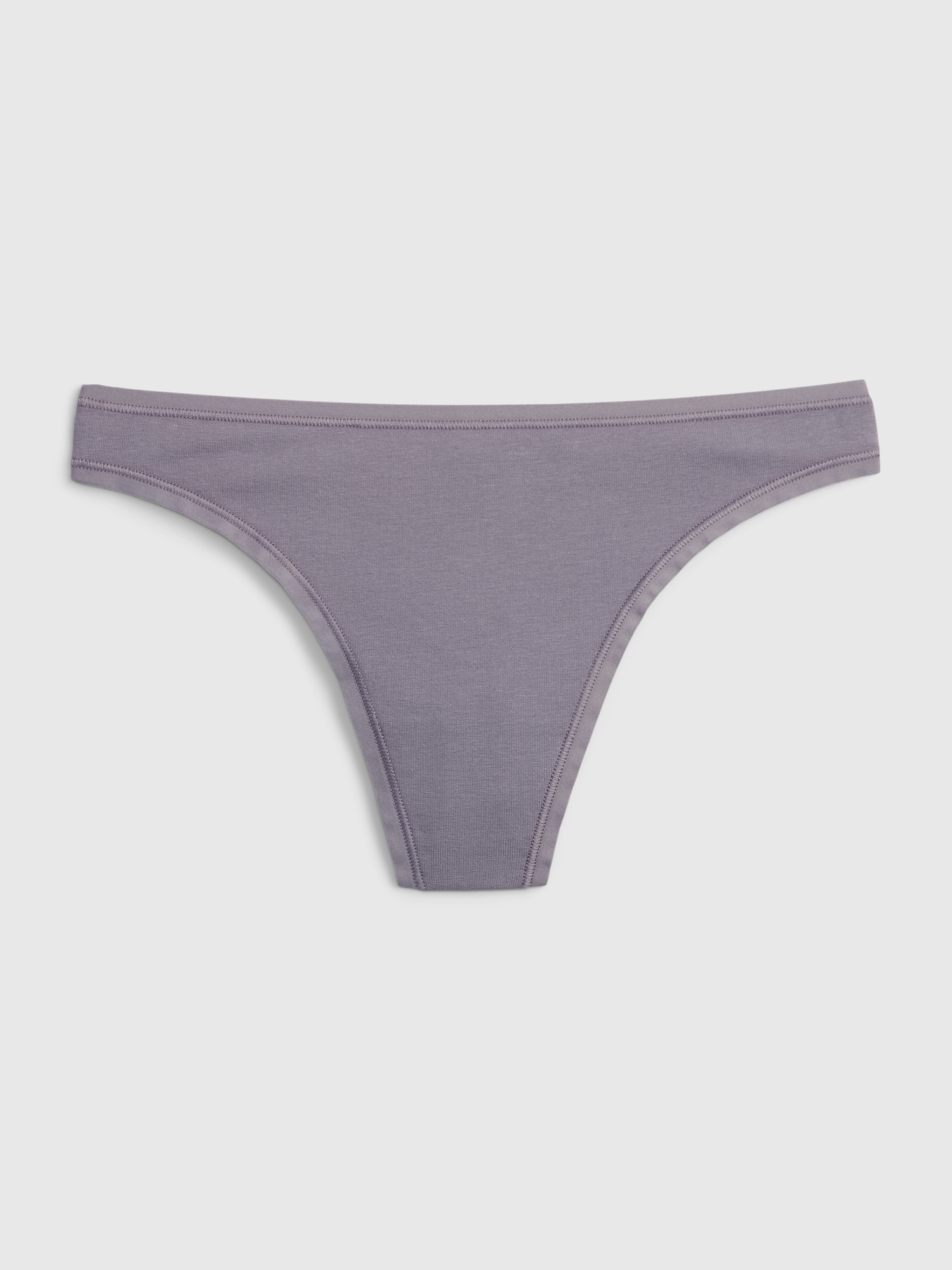 Gap Organic Stretch Cotton Thong In Storm Grey