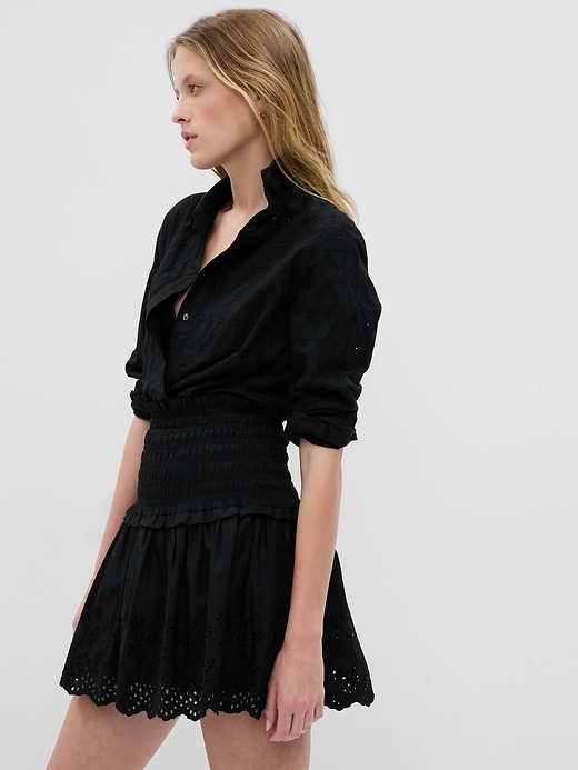 ★GLOWNY★PROVINCE EYELET MINI SKIRT (BLACK)★正規品/送料込 SALE - GLOWNY