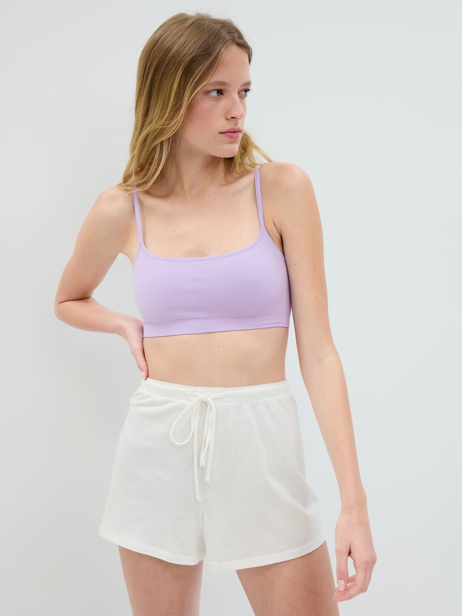 Gap Seamless Scoop Bralette purple - 860146102