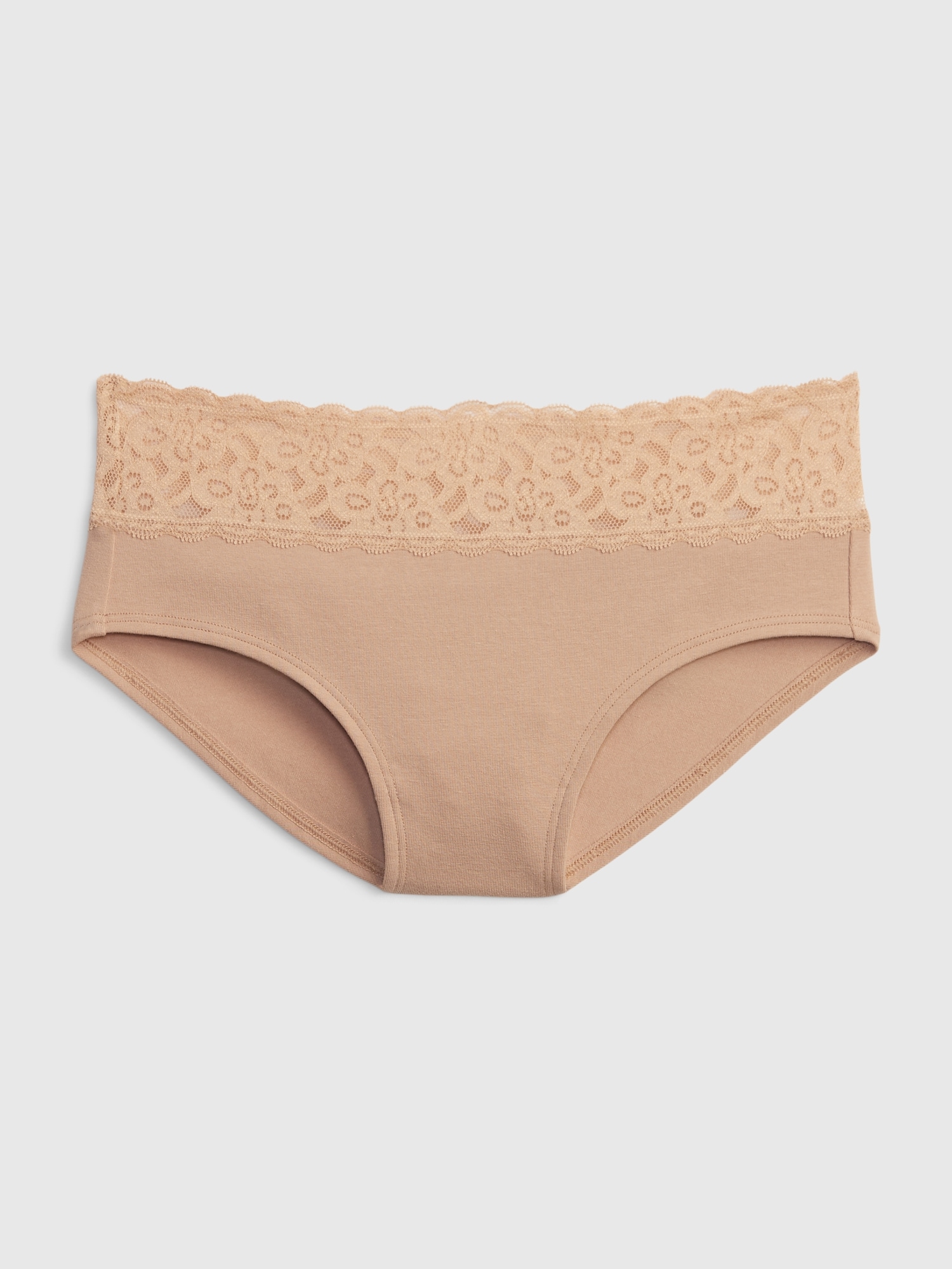 Gap Lace-Trim Hipster beige. 1