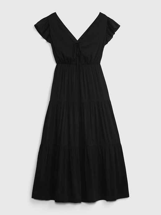 chinese dress ladies Wishlist Flutter Sleeve Tiered Maxi Dress Small / Sienna