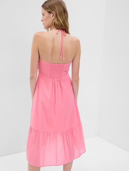 Image number 2 showing, V-Neck Halter Midi Dress