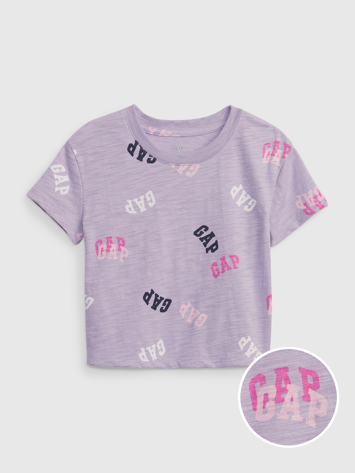 Gap Toddler Gap Logo T-Shirt purple. 1