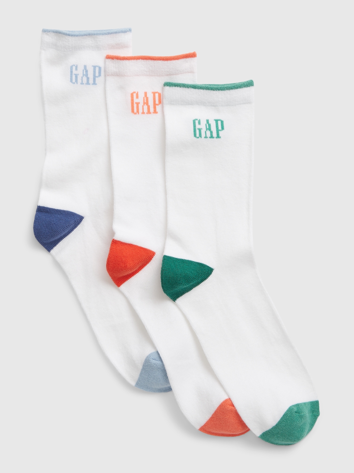 Kids Gap Logo Crew Socks (3Pack) Gap