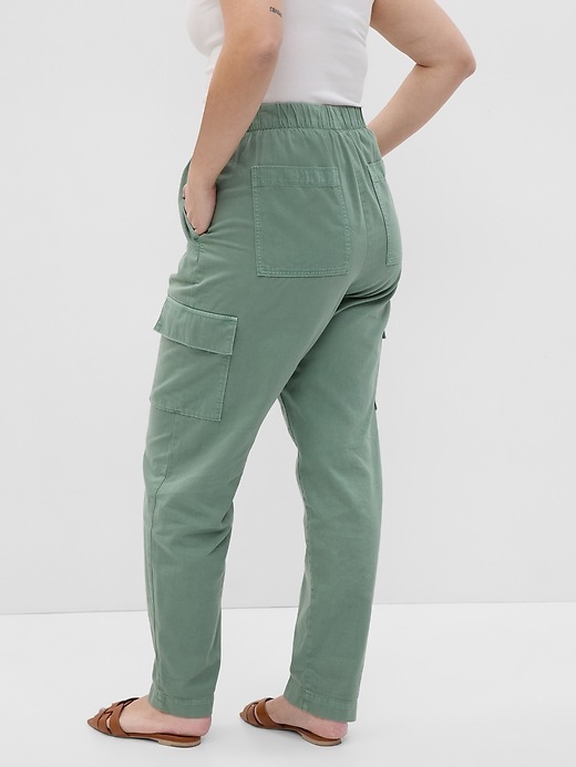 Mid Rise Twill Cargo Pants Gap