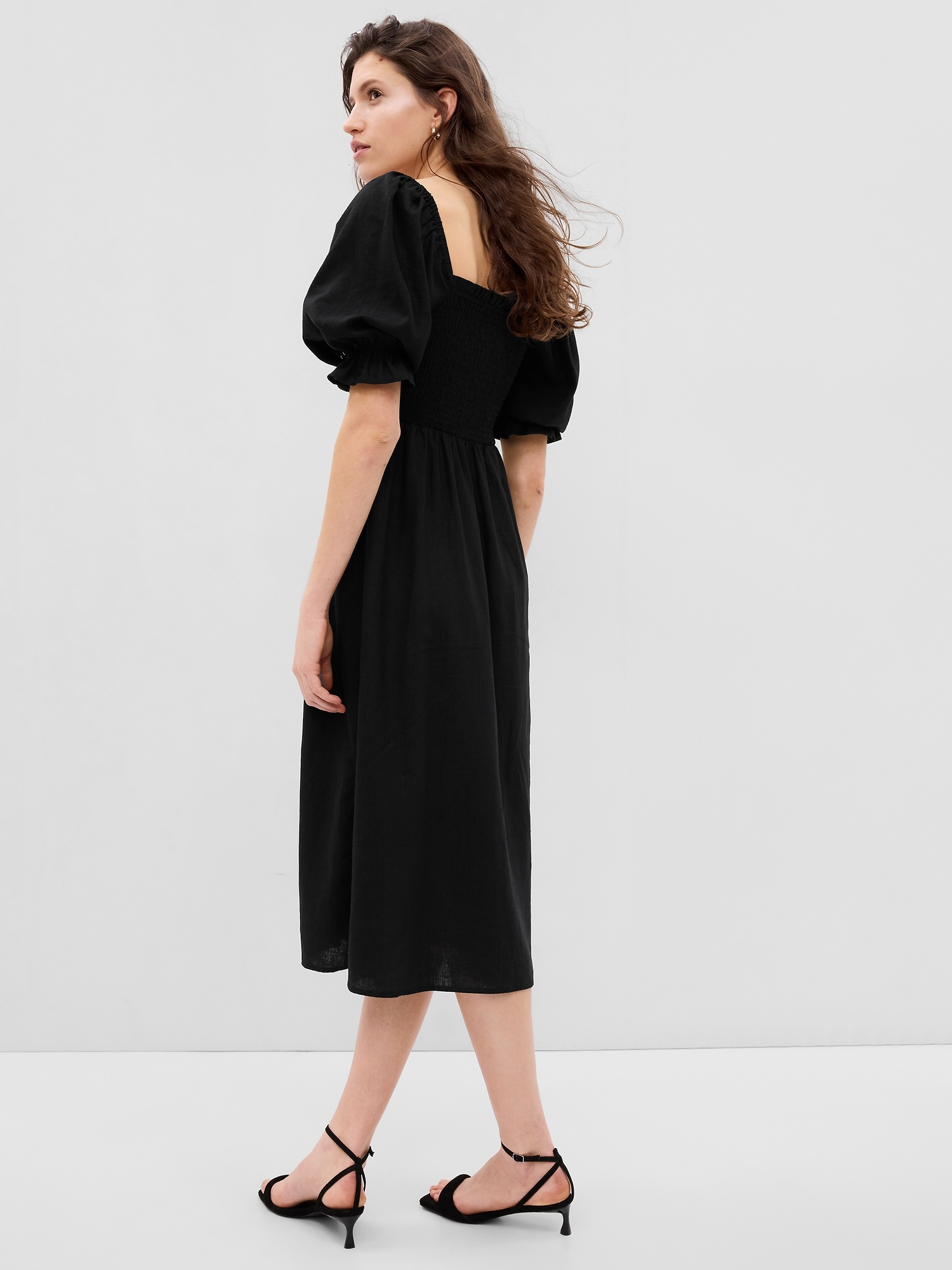 Black Midi Dress With Sleeves