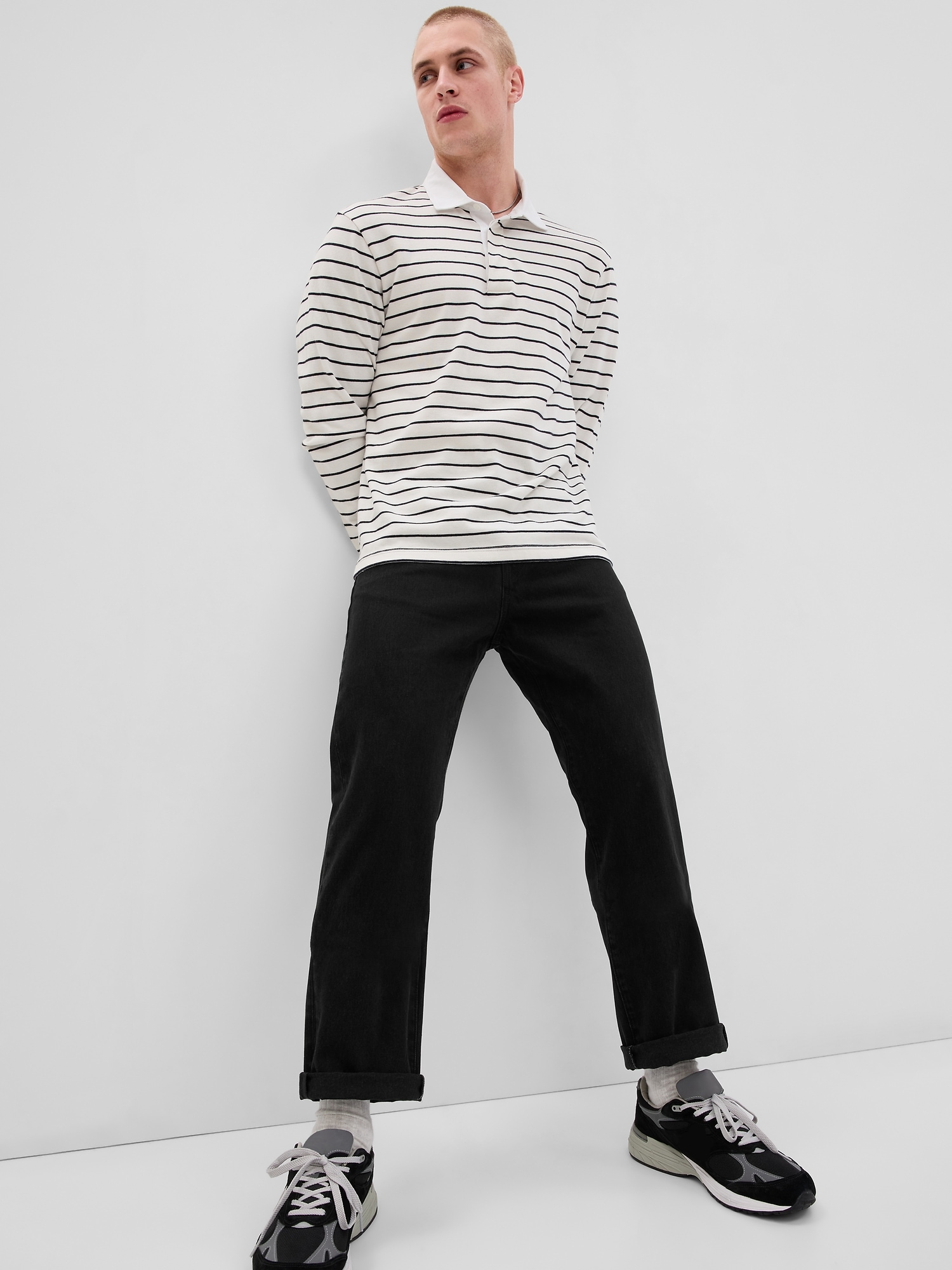 Gap 100% Organic Cotton Zip Fly ’90s Original Straight Fit Jeans with Washwell