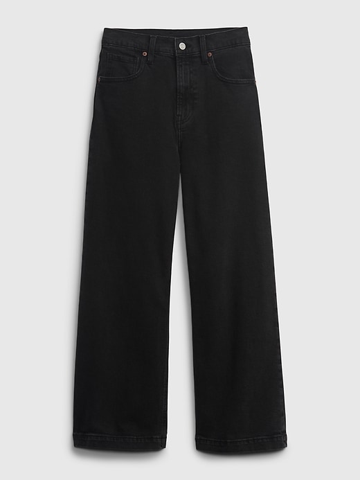 Image number 6 showing, High Rise Stride Wide-Leg Ankle Jeans with Washwell