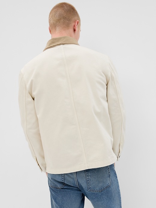 2 of 8 showing, with the color natural denim of product Chore Jacket
