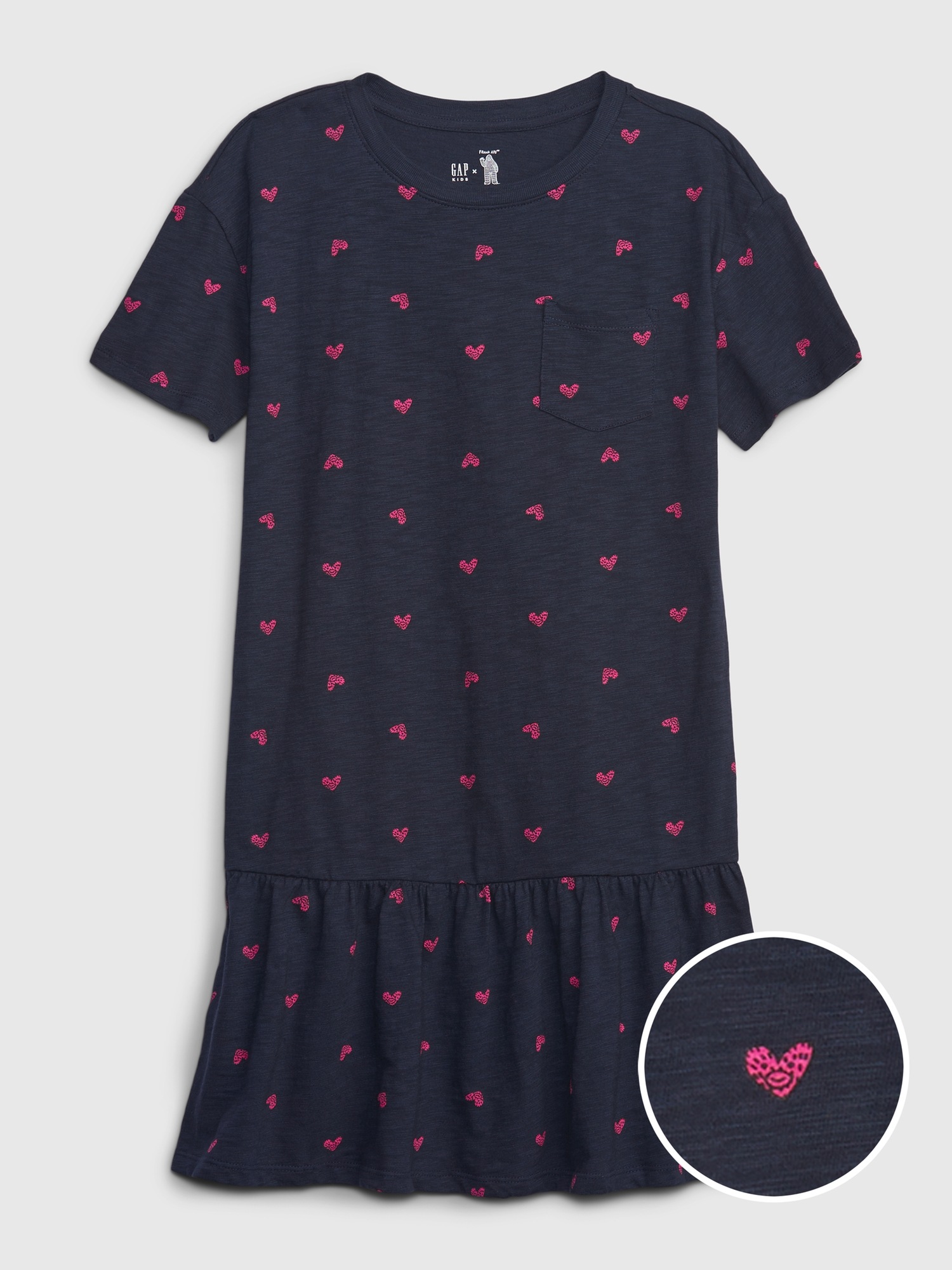 Gap × Frank Ape Kids Tiered Dress pink. 1 Gap × Frank Ape Kids Tiered Dress pink. 1