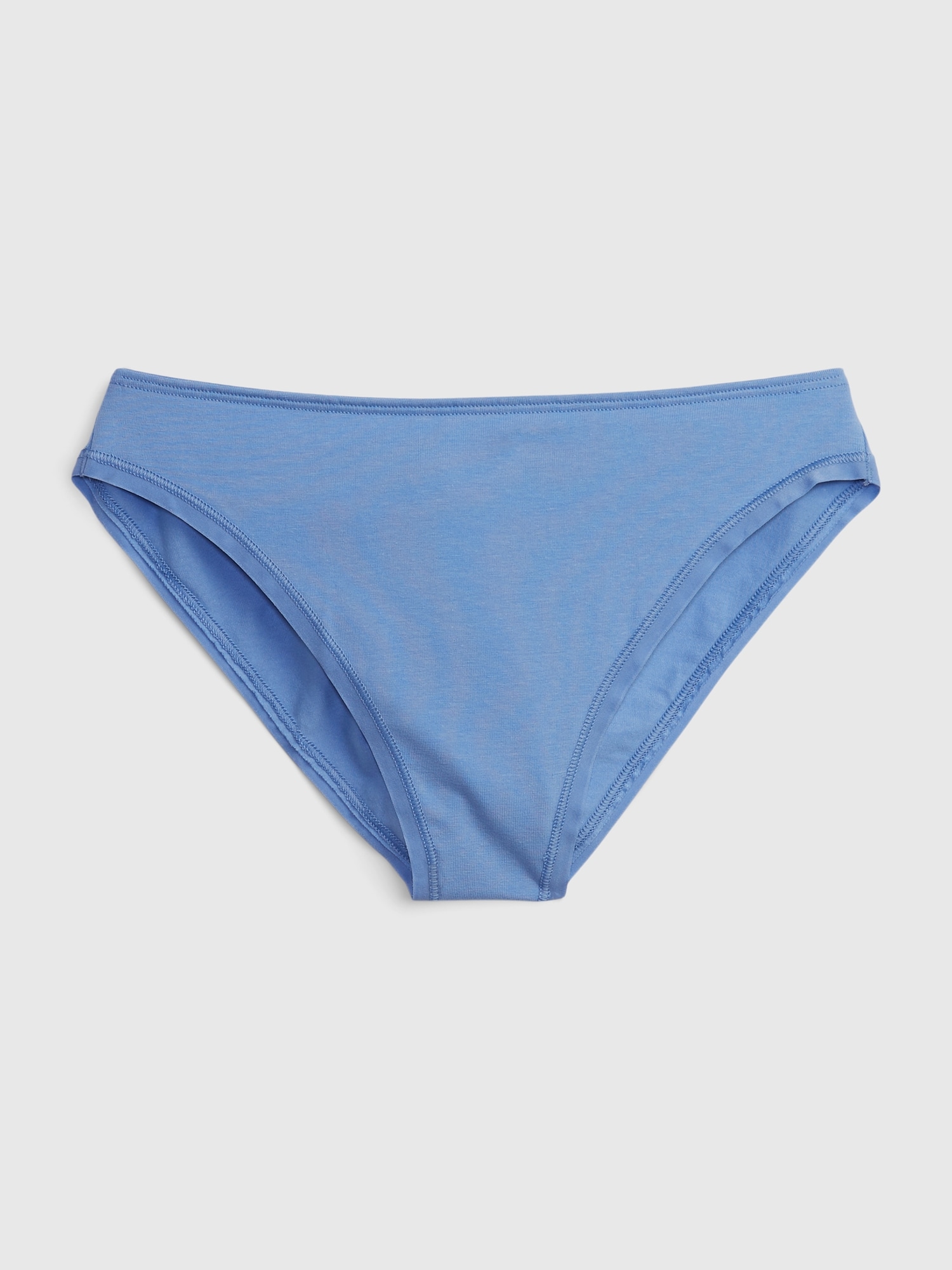 Gap Organic Mid Rise Stretch Cotton Bikini blue. 1