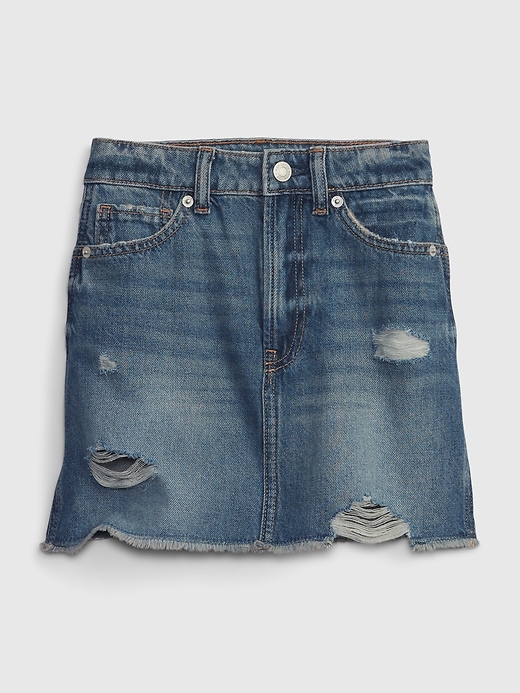 Image number 1 showing, Kids High Rise Denim Skirt