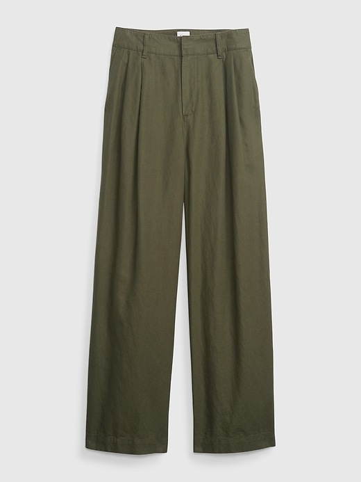 Image number 6 showing, Linen-Cotton Pleated Pants