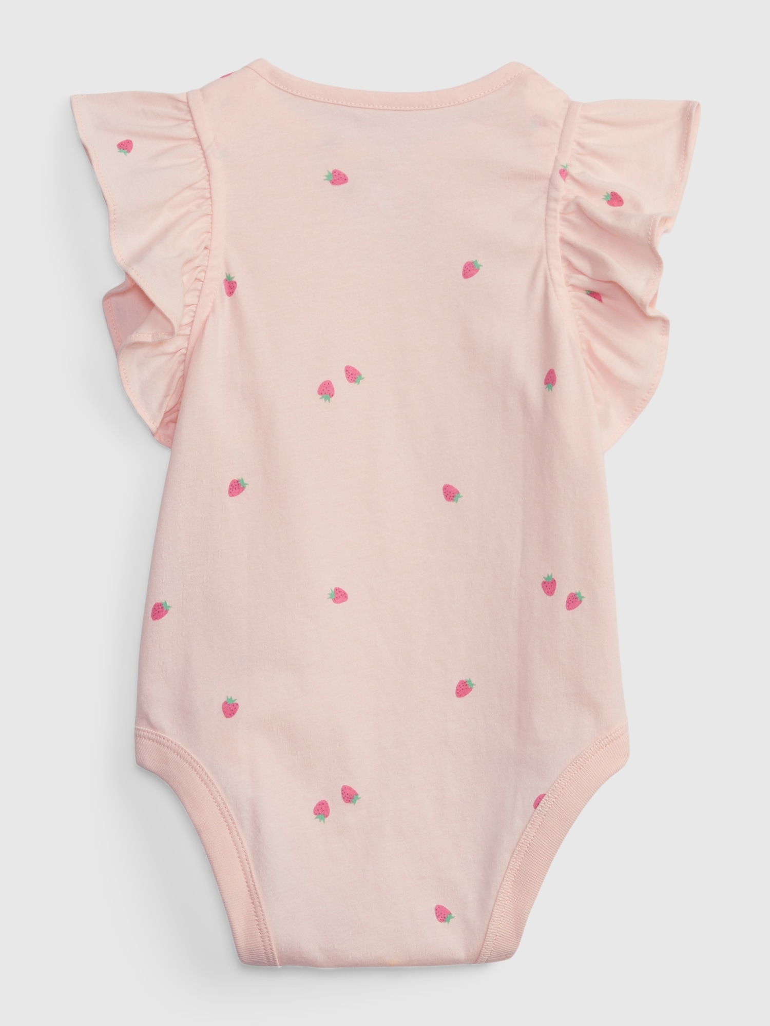 Baby 100 Organic Cotton Mix and Match Flutter Sleeve Bodysuit Gap