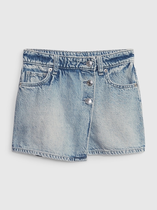 Kids Denim Skort with Washwell Gap