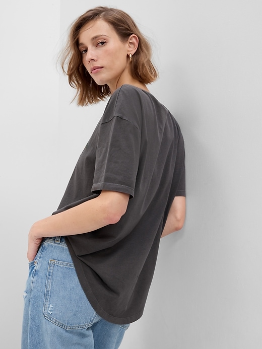 100% Organic Cotton Floral Gap Logo T-Shirt | Gap