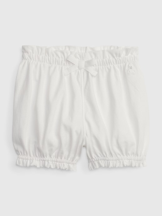 1 of 8 showing, with the color new off white of product Baby Organic Cotton Mix and Match Pull-On Shorts