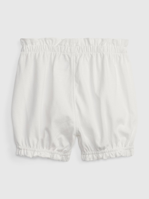2 of 8 showing, with the color new off white of product Baby Organic Cotton Mix and Match Pull-On Shorts
