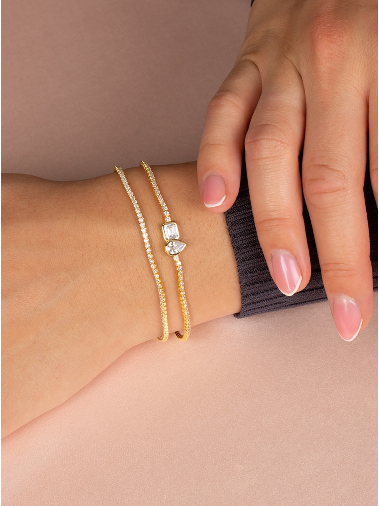 Classic Thin Tennis Bracelet Gap