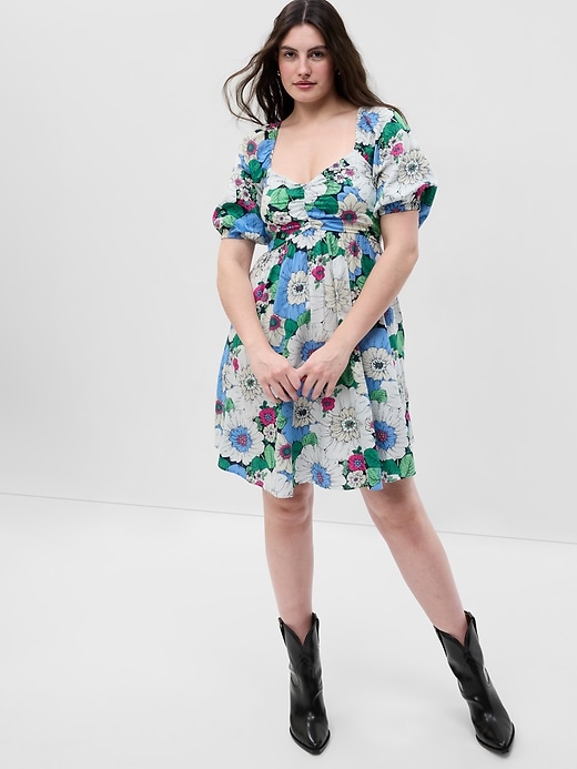 Puff Sleeve Mini Dress | Gap