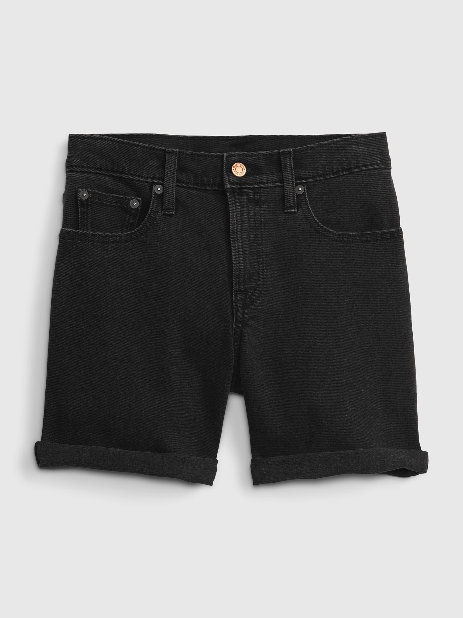 5" Mid Rise Denim Girlfriend Shorts with Washwell Gap