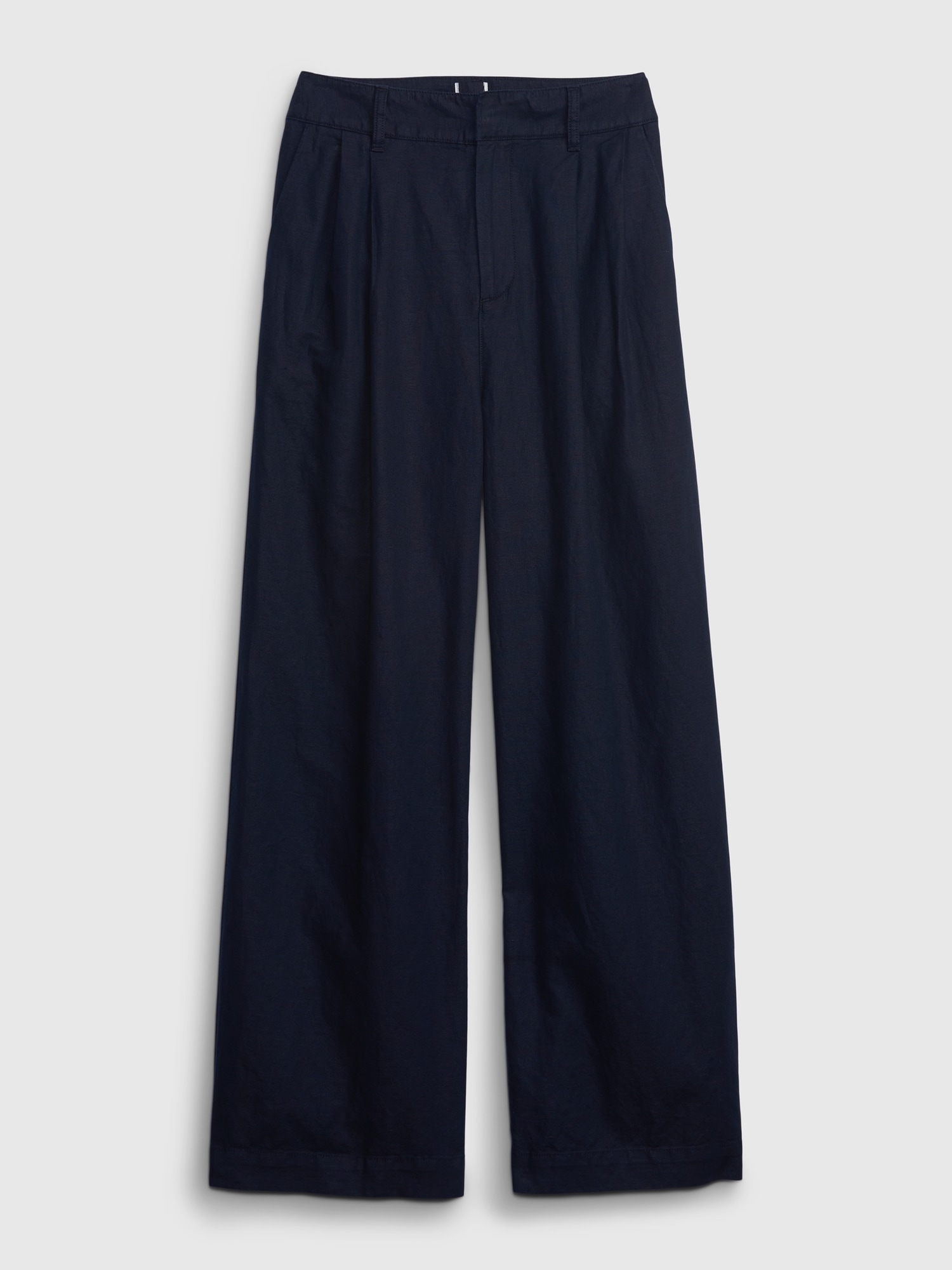 Linen-Cotton Pleated Pants | Gap