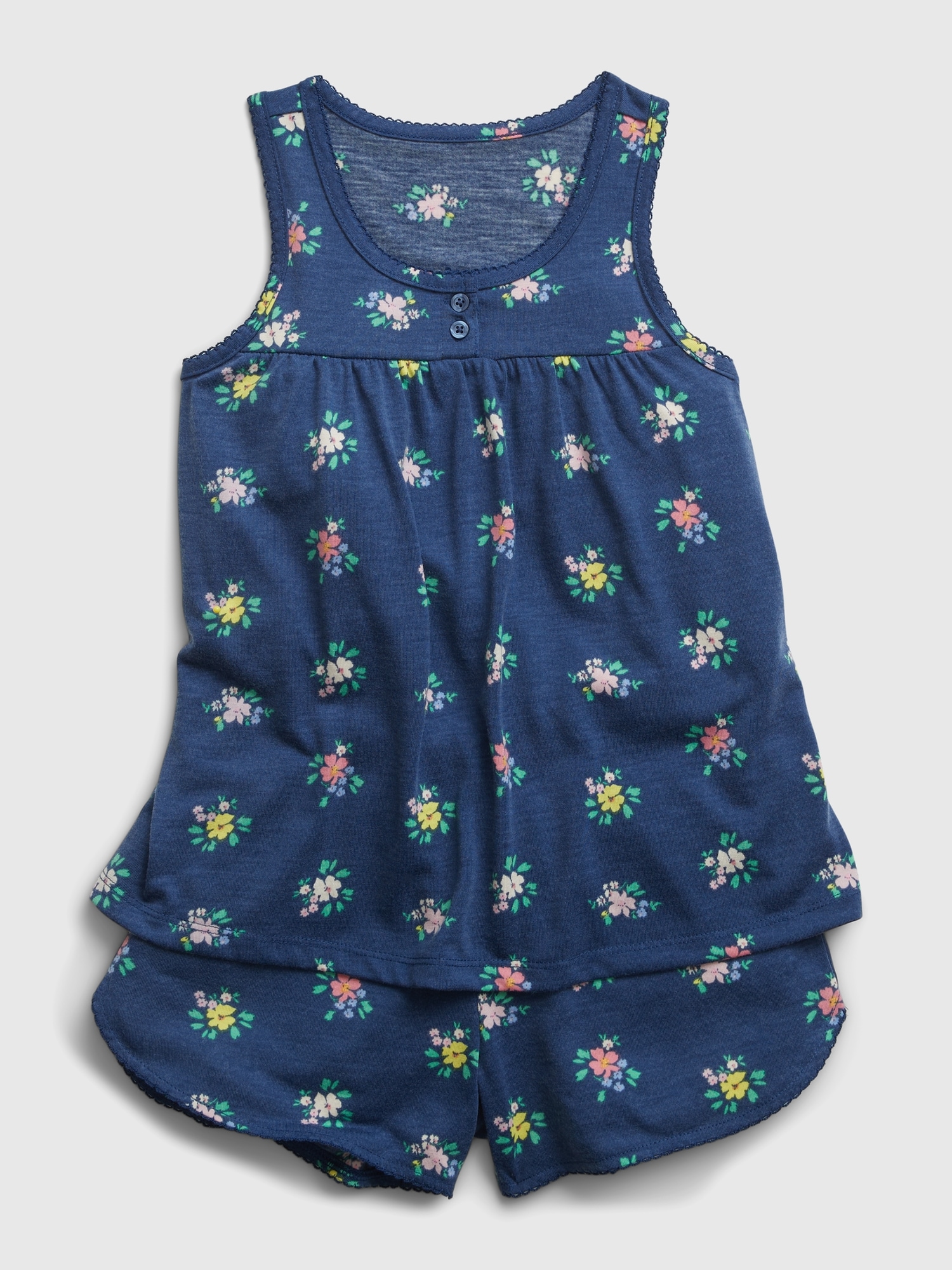 Kids 100 Recycled Floral PJ Shorts Set Gap