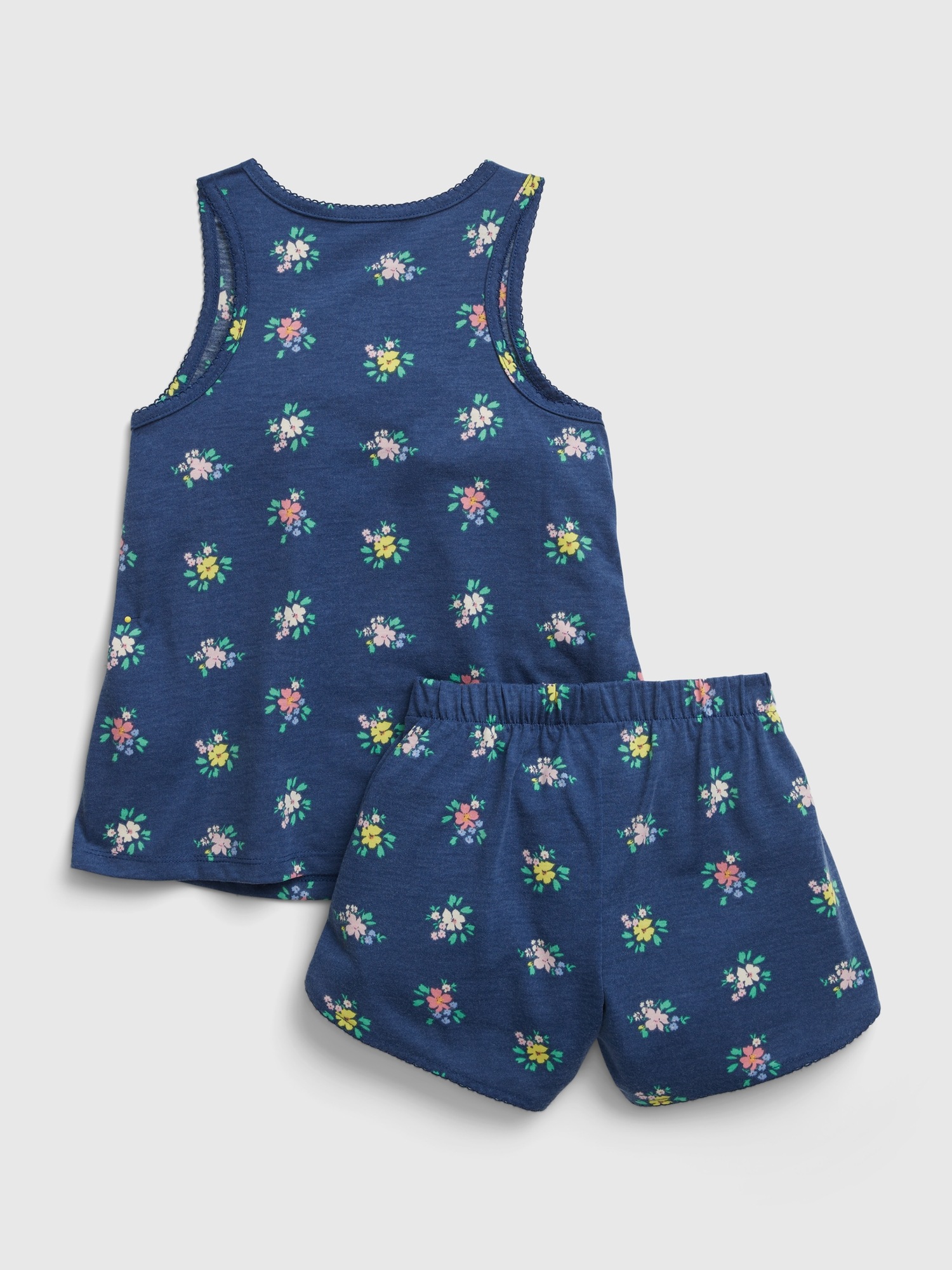 Kids 100 Recycled Floral PJ Shorts Set Gap