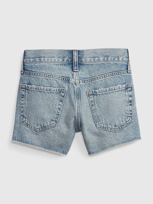 2 of 8 showing, with the color medium wash of product Kids Low Stride Denim Shorts with Washwell