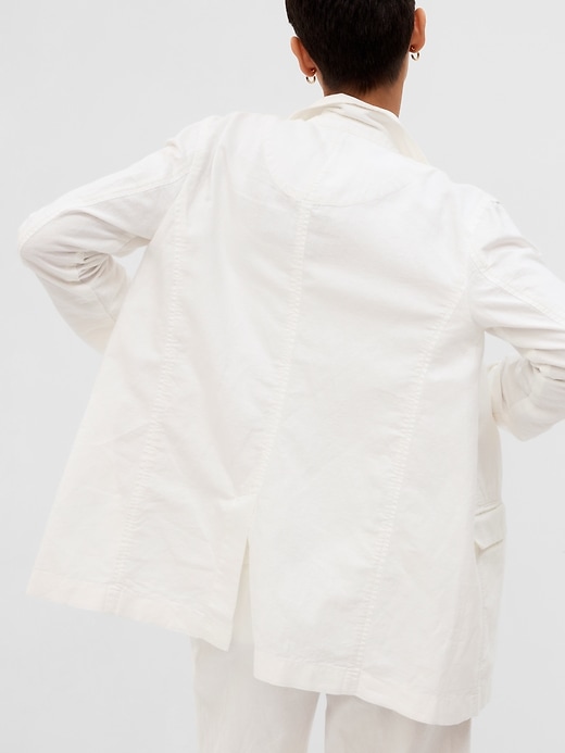 Image number 3 showing, Linen-Cotton Blazer