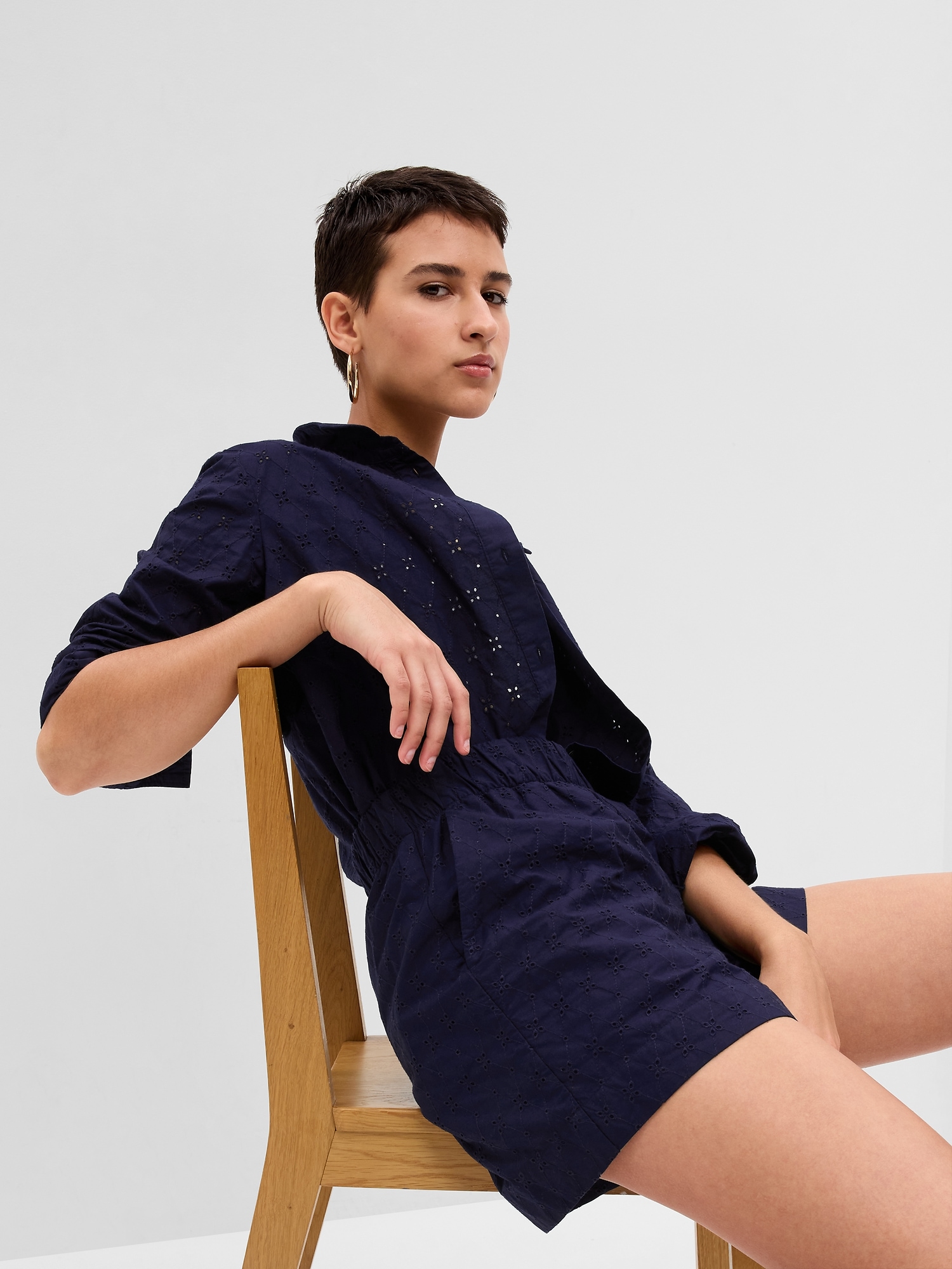 Eyelet Pull-On Shorts | Gap