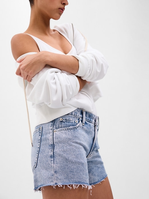 Image number 3 showing, 4" Low Rise Stride Denim Shorts