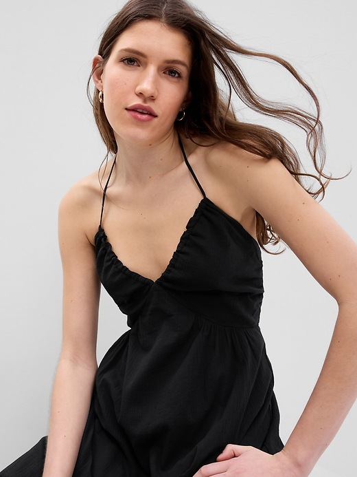 Image number 8 showing, V-Neck Halter Midi Dress