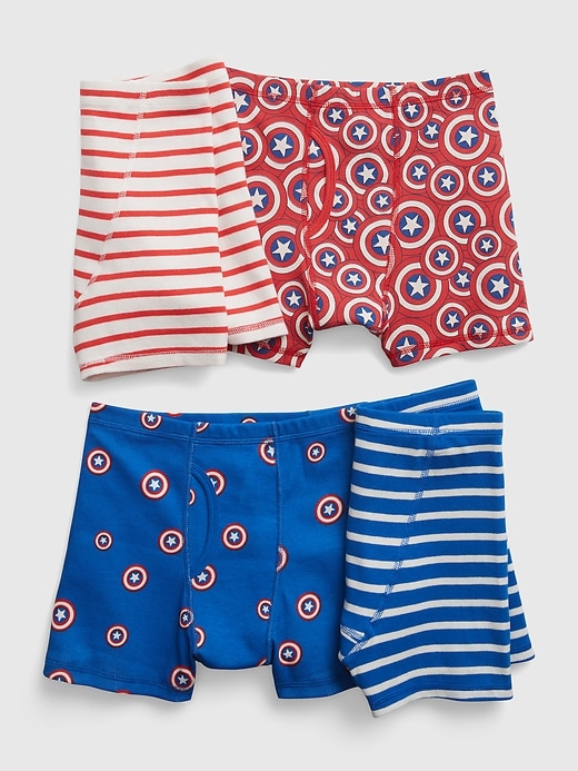 Image number 1 showing, GapKids &#124 Marvel 100% Organic Cotton Boxer Briefs (4-Pack)