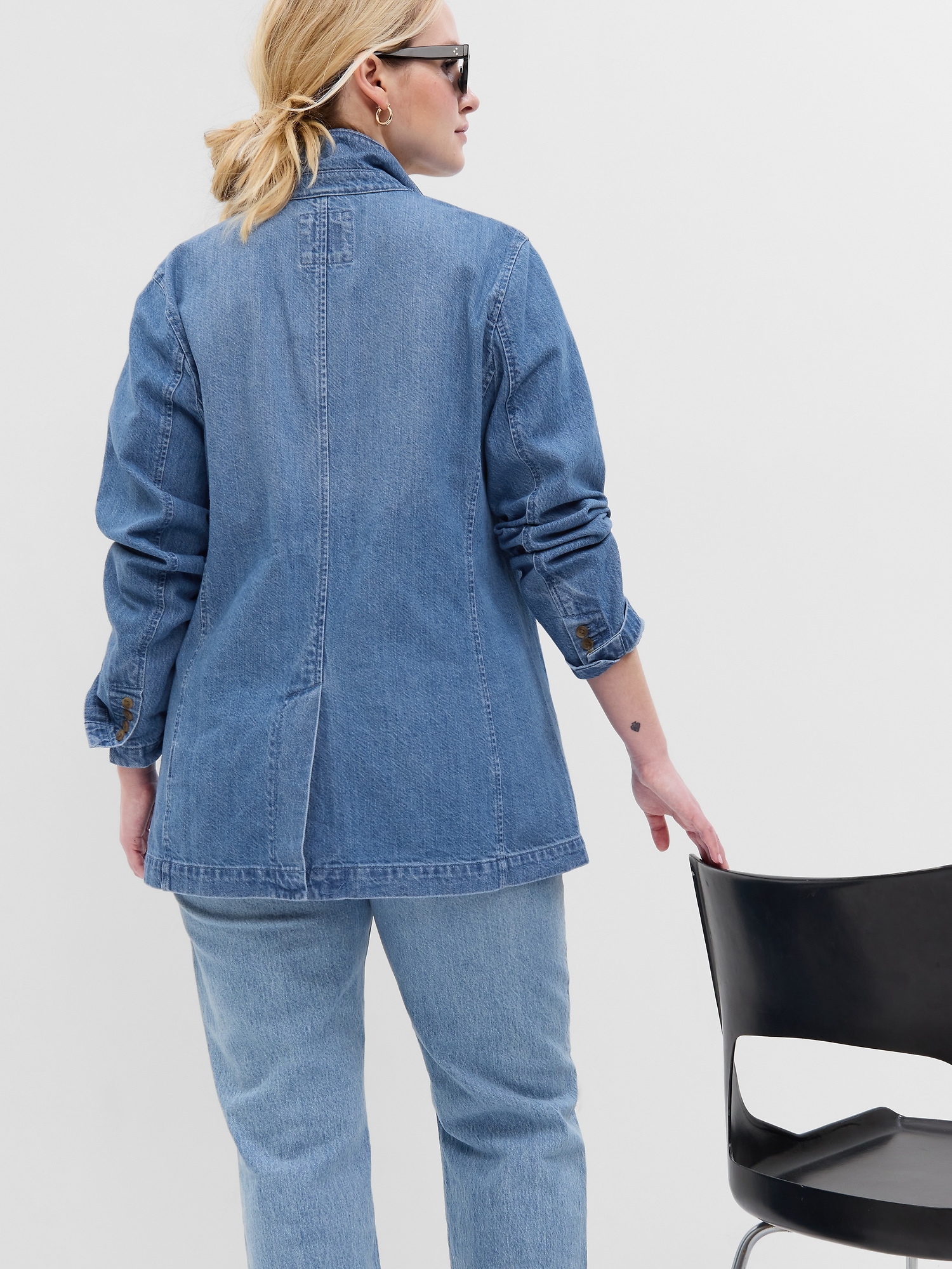 Denim Blazer with Washwell Gap