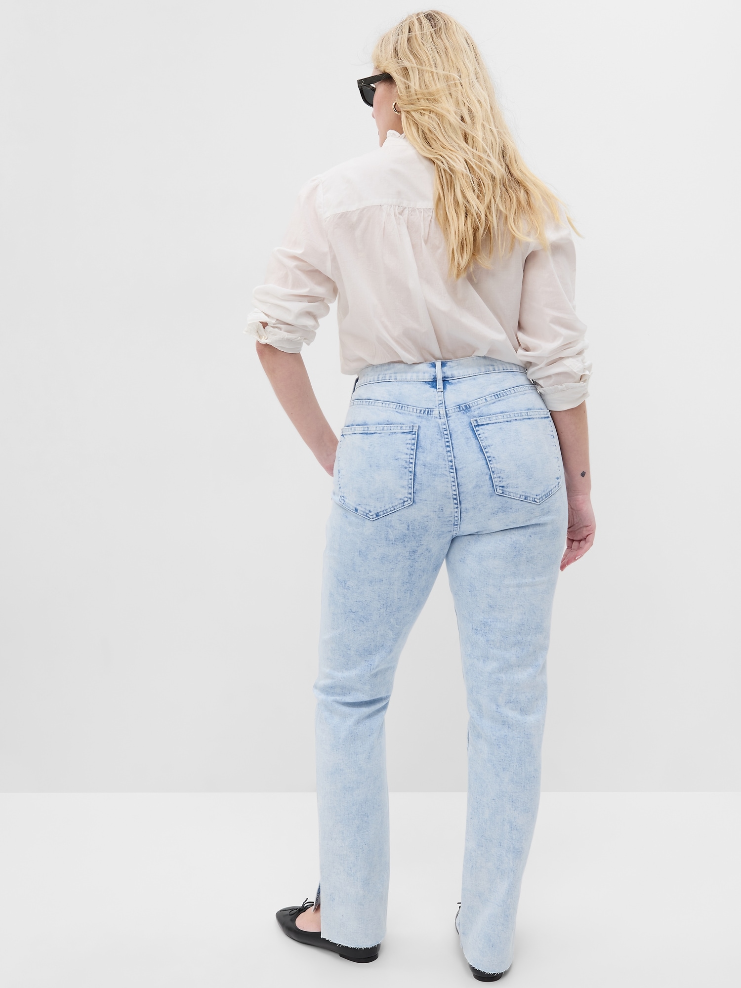 High Rise Split-Hem Vintage Slim Jeans | Gap